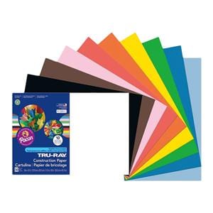 Tru-Ray Assorted Color Construction Paper 12 in x 18 in 50/Pk