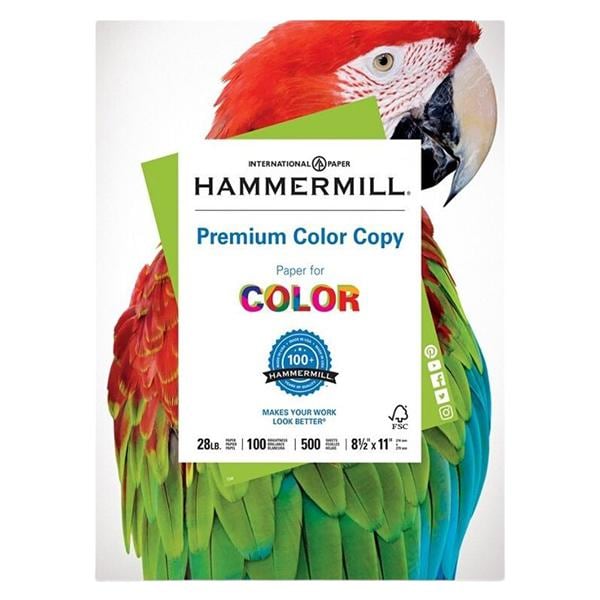 Hammermill Color Copy Paper 8.5 in x 11 in 28 Lb 500 Sheets/Ream 500/Pk