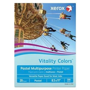 Blue Xerox Color Paper 8.5 in x 11 in 20 Lb Blue 500/Pk