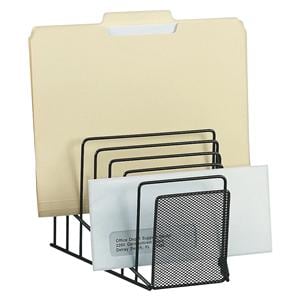 Office Depot Brand Metro Mesh Wire Step File Black 1/PK