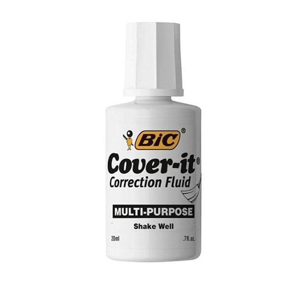 BIC Wite-Out Cover-It Correction Fluid 20 mL Bottles 12/Pack 12