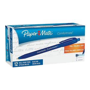 Comfortmate Ultra Ballpoint Pen Fine Point 0.8 mm Blue 12/Pack 12/Pk