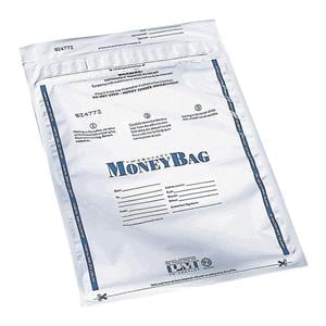 Opaque Disposable Plastic Deposit Bags 9 in x 12 in 100/Pack 100/Pk