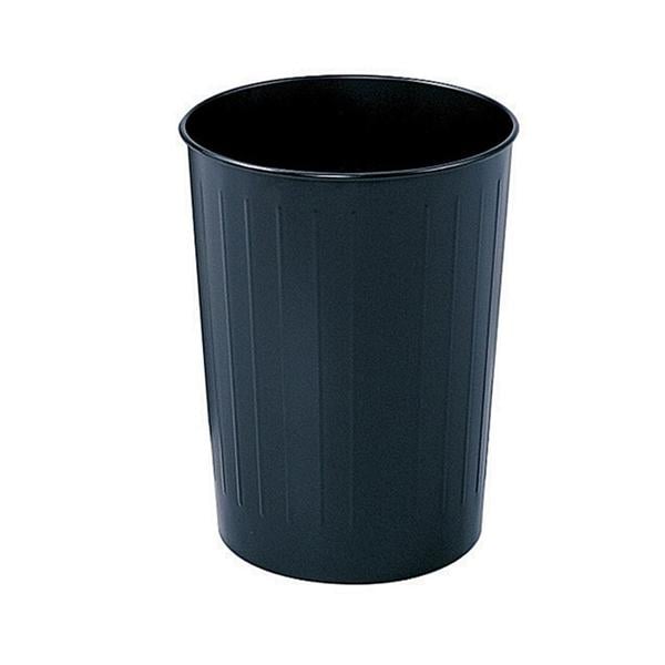 Safco Round Wastebasket 5 7/8 Gallons Black 1/PK