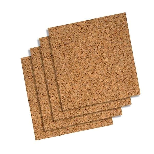 Quartet Cork Wall Tiles 12"x12"x1/4" Natural 4/Pk