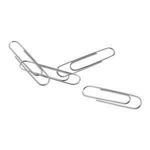 Paper Clips No. 1 Regular Silver 100/Bx