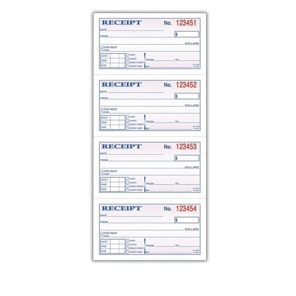 Adams Carbonless Money/Rent Receipt Book 200 Sheets 1/PK