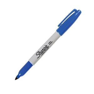 Sharpie Permanent Fine-Point Markers Blue 12/Pack 12/Pk