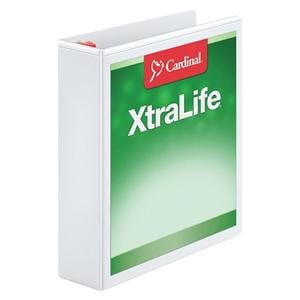 Cardinal XtraLife Locking Slant-D Ring Binder 2 in Rings White 1/PK