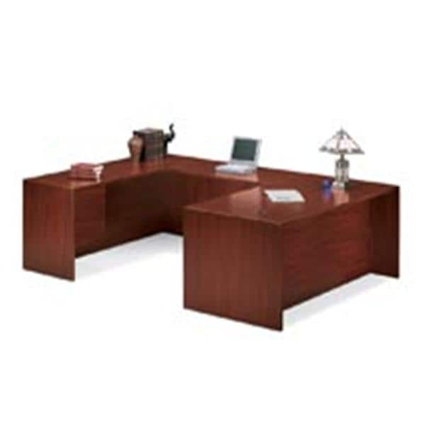 Left-Pedestal Credenza 29.5 in x 72 in x 24 in Mahogany 1/PK