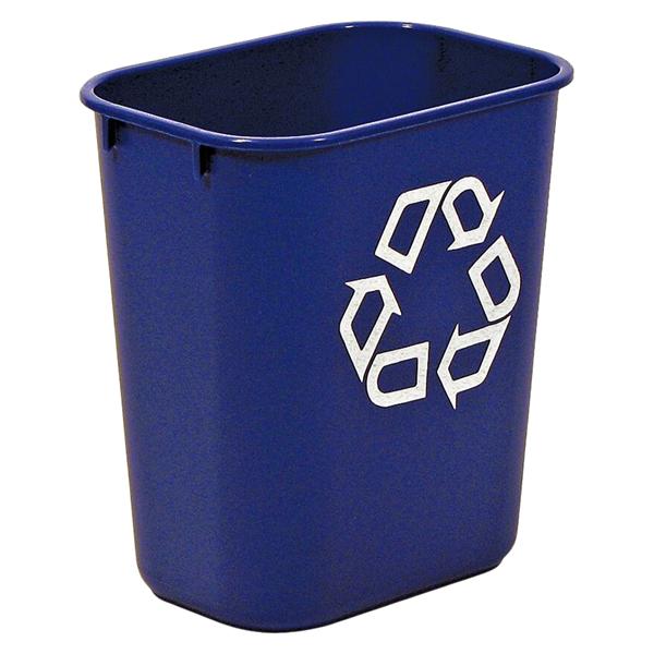 "We Recycle" Container 3 1/4 Gallons Blue 1/PK