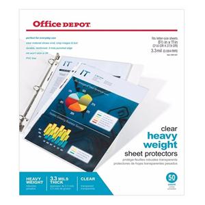 Top-Loading Sheet Protectors Heavyweight Clear 50/Bx