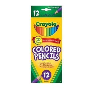 Crayola Color Pencils Set Of 12 Colors 12/St