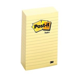 4 in x 6 in Notes Lined Canary Yellow 100 Sheets/Pad 5/Pack 5/Pk