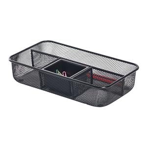 Metro Mesh Small Drawer Organizer Black 1/PK