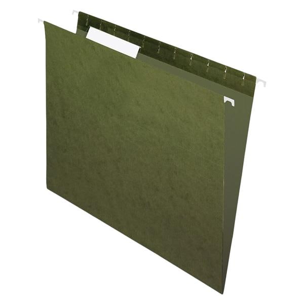 Hanging Folders 1/3 Cut Letter Size Green 5 25/Bx