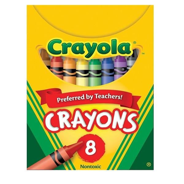 Crayola Standard Crayon Set Assorted Colors Box Of 8 8/Bx