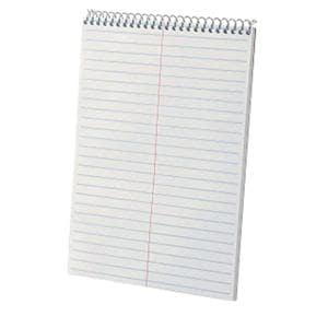 TOPS Steno Book 6" x 9" Gregg Ruled 70 Sheets White 1/PK