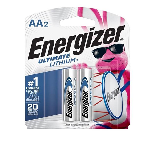 Energizer Photo Ultimate Lithium AA Batteries 2/Pack 2/Pk