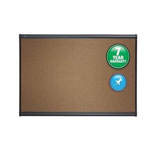 Color Cork Bulletin Board Graphite Finish Frame 3 ft x 4 ft 3'Hx4'W