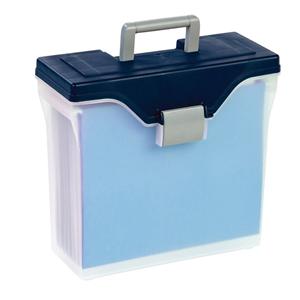 Mobile File Box Letter Comp Cl/Blue Ea