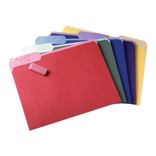 Write & Erase File Folder Letter Size Assorted 30/Pack 30/Pk