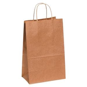 Kraft Paper Shopping Bags 13 in x 10 in x 5 in 250/Pack 250/Pk