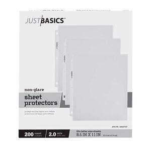 Top-Loading Sheet Protectors Lightweight Semi-Clear 200/Box 200/Bx