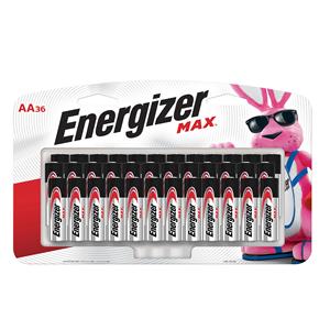 Energizer Max Alkaline AA Batteries 36/Pack 36/Pk