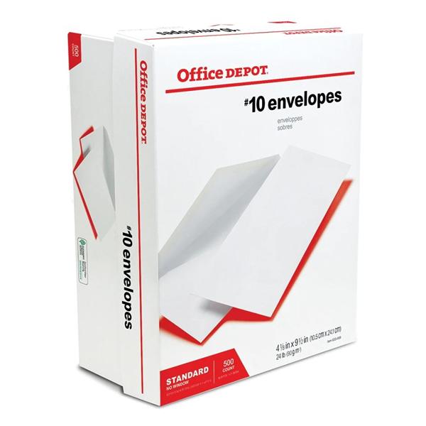 All-Purpose Envelopes #10 4 1/8 in x 9 1/2 in White 500/Pk