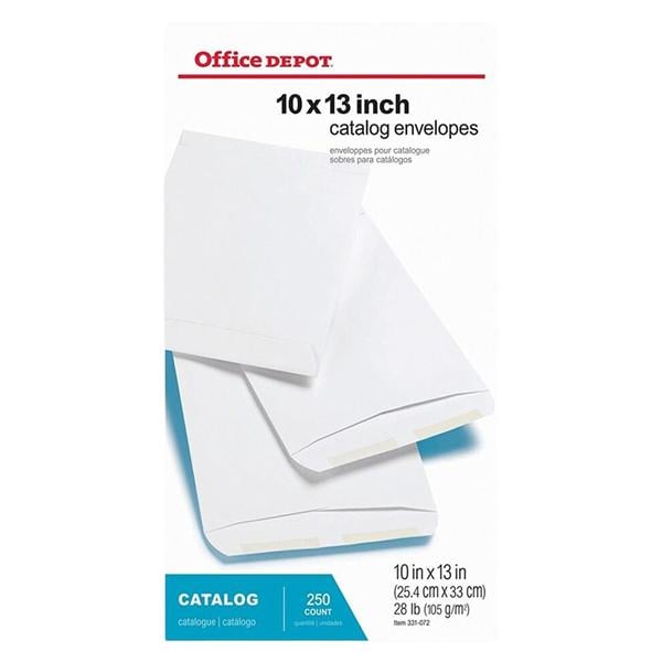 Large Format Open-End White Envelopes 10 in x 13 in 250/Bx