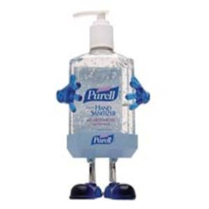 Purell Desktop Holder w/ 8 Oz Purell Instant Hand Sanitizer Blue Ea