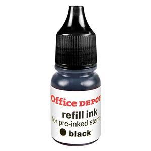 Office Depot Brand Pre-Ink Refill Ink Black 2/Pack 2/Pk