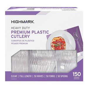 Highmark Full Length Utensils Clear 150/Pack 150/Pk