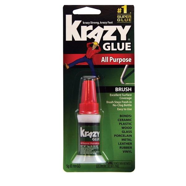 Krazy Glue All-Purpose Brush-On Formula .18 Oz Clear Ea