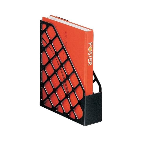 Mesh Plastic Magazine File Standard Black Ea