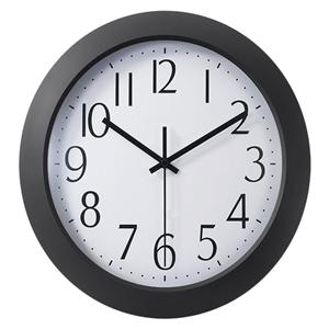 Office Depot Brand 12" Flat-Panel Plastic Round Wall Clock Ea