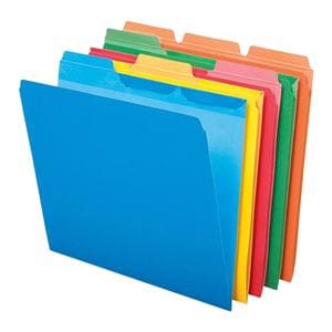 Ready-Tab File Folders 1/3 Cut Assorted Letter Assorted 50/Box 50/Bx