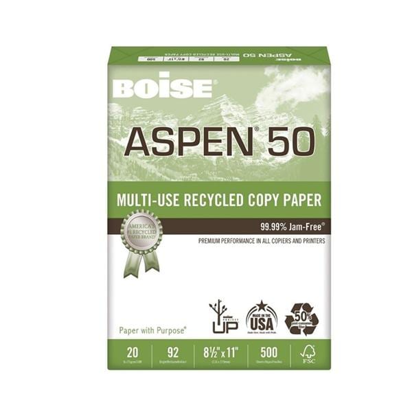 Boise Aspen Paper 8.5 in x 11 in 20 Lb 500/Pk