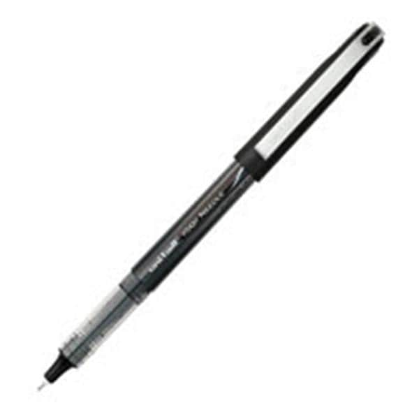 uni-ball Vision Ndl Rollerball Pen Micro Pt 0.5 mm Black 12/Pack 12/Pk