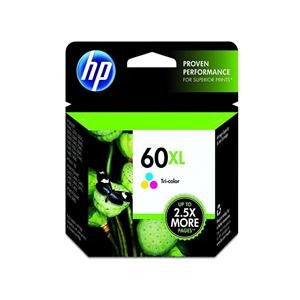 HP 60XL Tricolor Original Ink Cartridge (CC644WN) Ea