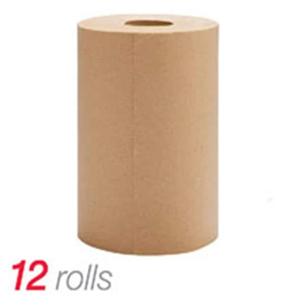 Highmark Hardwound Roll Towels Natural 8 in x 350 ft 12/Pk