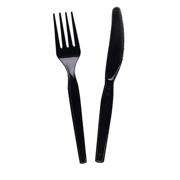 Dixie Polystyrene Knives Black 1000/Pk