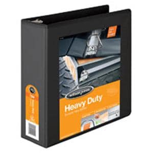 Wilson Jones Heavy-Duty D-Ring View Binder 3 in Rings Black Ea