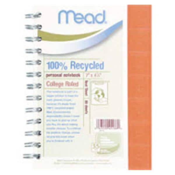 Mead Notebook 5 in x 7 in 1 Subject Assorted Ea