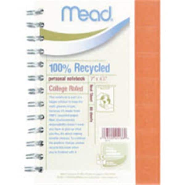 Mead Notebook 5 in x 7 in 1 Subject Assorted Ea