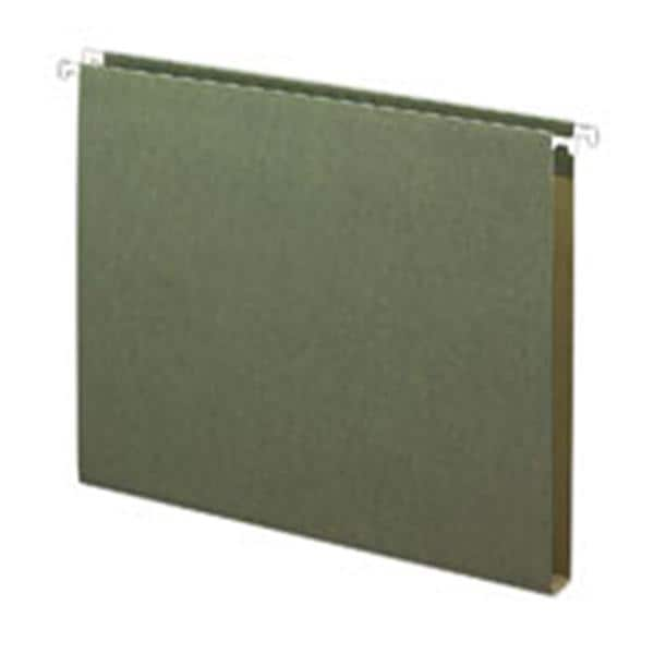 Box-Bottom Hanging Folder 1 in Expansion Ltr Sz Std Green 25/Box 25/Bx