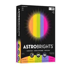 Neenah Astrobrights Cover Paper 65 Lb 8.5x11 Happy Assortment 250/Pk