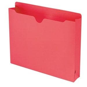 Smead Top-Tab File Jackets 2 in Expansion Letter Size Red 50/Bx