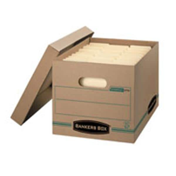 Kraft Storage Box Lift-Off Lid 15 in x 12 in x 10 in Letter/Legal 12/Pk